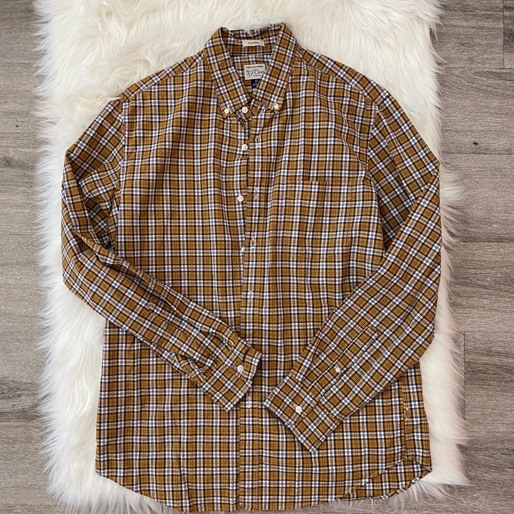 Men’s J.Crew Classic Fit Brown Spice Plaid